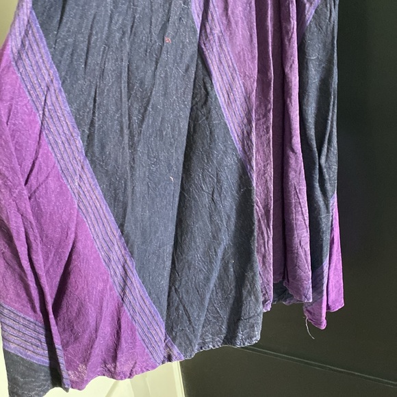 Women’s Purple Halter Flowy Maxi Cover Up Dress Sz M - Picture 3 of 5